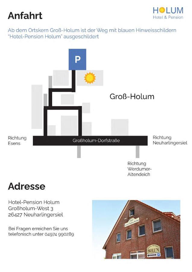 Garni Hotel-Pension Holum Neuharlingersiel Extérieur photo